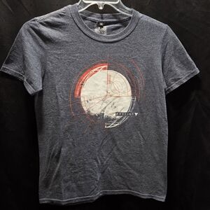 Destiny Video Game Graphic T-Shirt Heather Gray Sci-Fi Gamer Unisex Tee SZ S